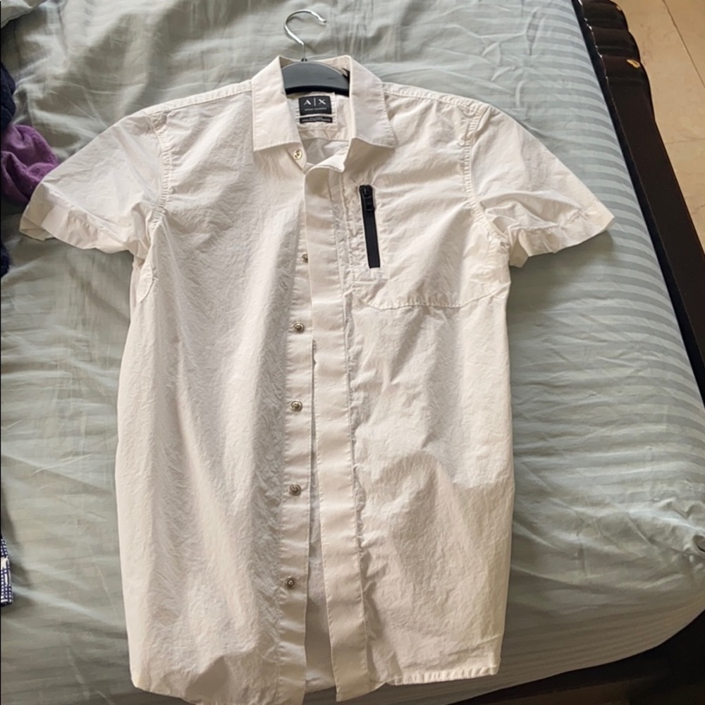 Armani sport short sleeve button down